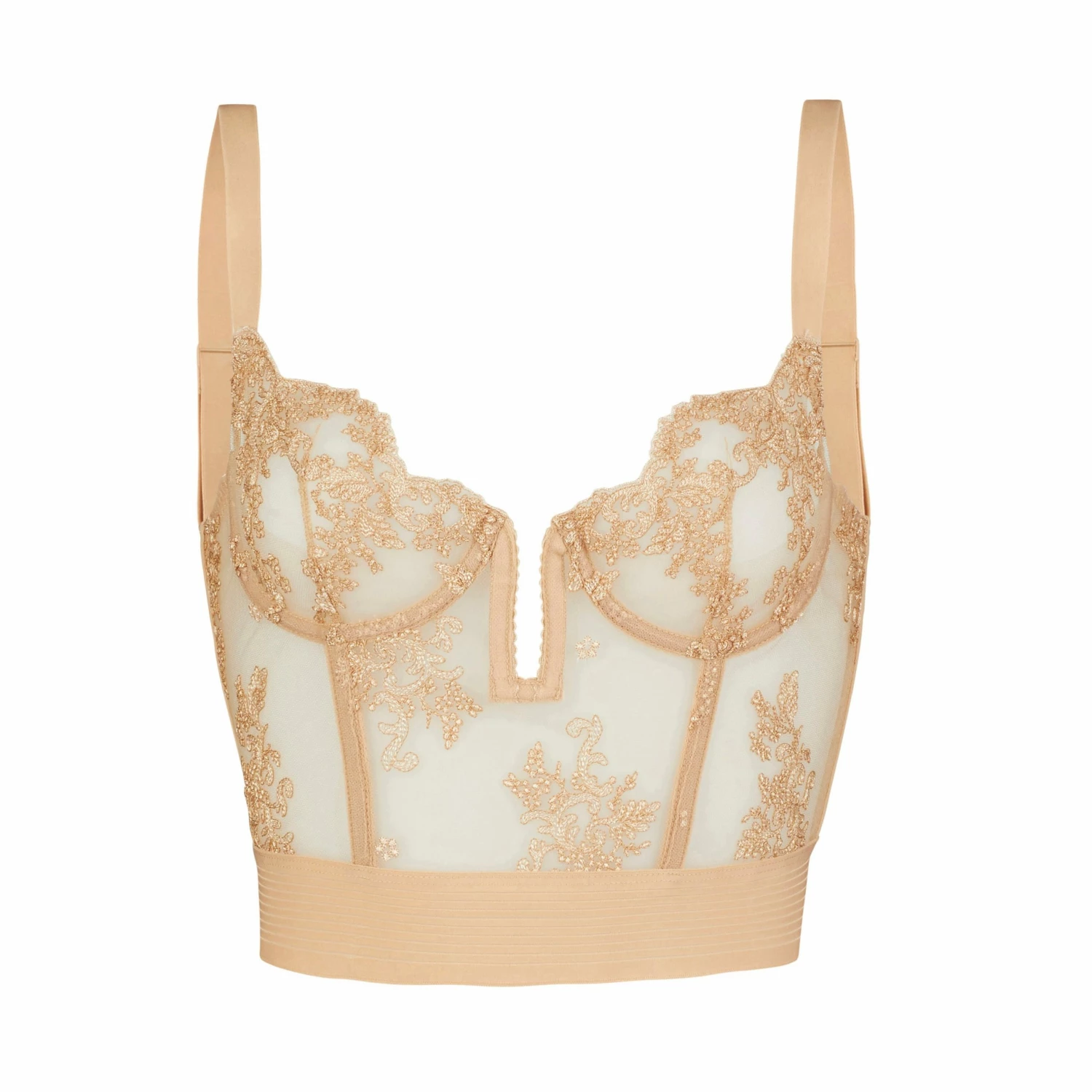 Coutille Accessories Scoop Back Bustini In Oat 3 Coutille Accessories Scoop Back Bustini In Oat