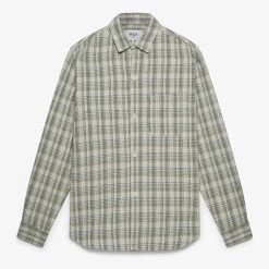Wax London Menswear Oz Shirt - Khaki