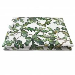 Bertioli By Thyme Oak Leaf Linen Table Cloth Table Linens