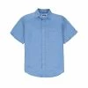 Love Brand Menswear Manjack Linen Shirt - Ocean Blue