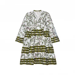 Flora Sardalos Hydra Dress - Olive Womenswear