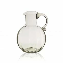 Thyme Optic Glass Water Jug