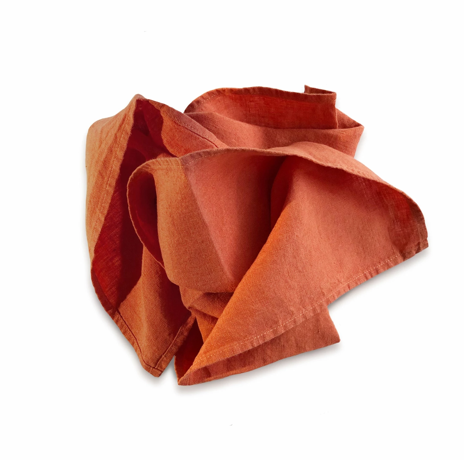 Bertioli By Thyme Orange Rust Linen Napkin 3 Bertioli By Thyme Orange Rust Linen Napkin