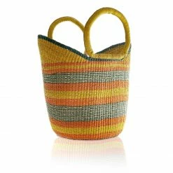Mmaa Social Market Basket In Yellow/Orange 6 Mmaa Social Market Basket In Yellow/Orange