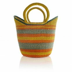 Mmaa Social Market Basket In Yellow/Orange