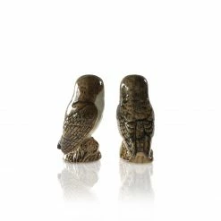 Quail Barn Owl Salt & Pepper Shakers Ceramics