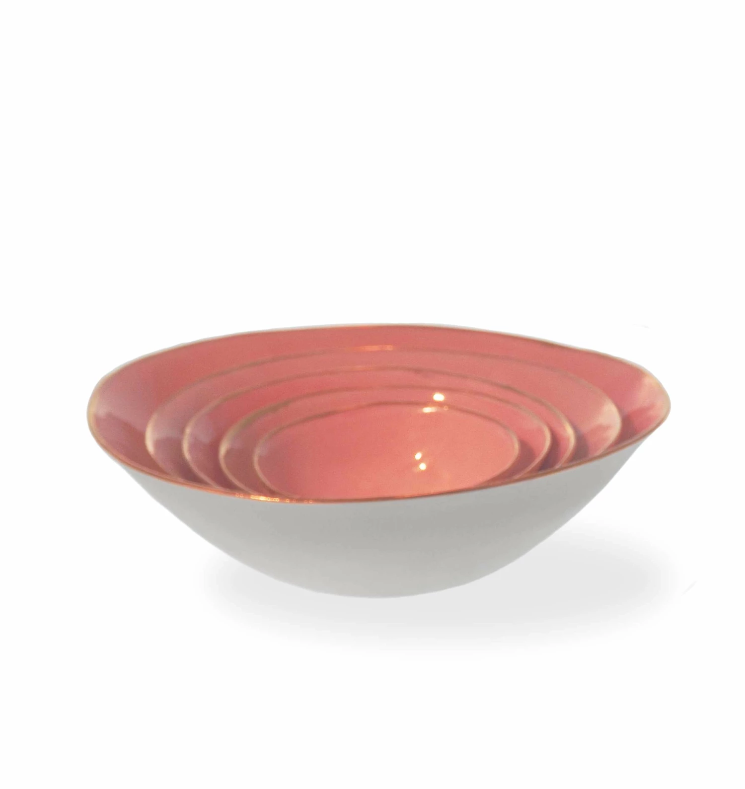 Thyme Nest Of Hand Made Bowl With Gold Rim 5 Thyme Nest Of Hand Made Bowl With Gold Rim