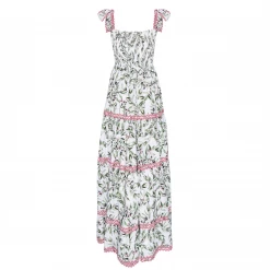 Flora Sardalos Patmos Dress - Olive Womenswear