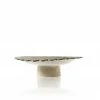 KCHossack Daisy Pedestal Bowl Low - White