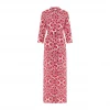 Valle & Vik The Long Flirt Shirt Dress In Ville Blomst Pink Womenswear