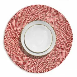 Colombia Collective Scarlett Red Narino Woven Placemat Placemats