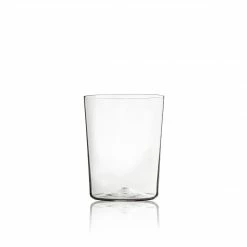 Murano Simple Hand Blown Water Glass In Smoke Drinkware