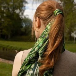 Bertioli By Thyme Silkwear Silk Scarf In Rivermint