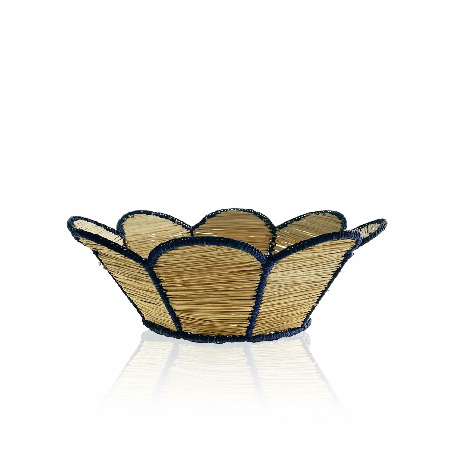 Colombia Collective Woven Tableware Conchita Woven Bowl - Midnight Blue 3 Colombia Collective Woven Tableware Conchita Woven Bowl - Midnight Blue