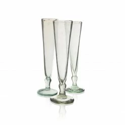 La Maison Dar Dar Recycled Champagne Flute In Clear Drinkware