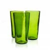 La Maison Dar Dar Recycled Juice Glass In Olive Green