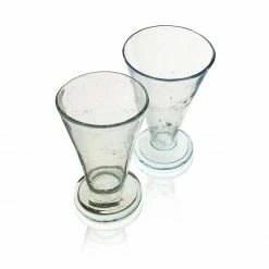 La Maison Dar Dar Drinkware Recycled Soda Glass In Clear