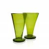 La Maison Dar Dar Recycled Soda Glass In Olive Green Drinkware