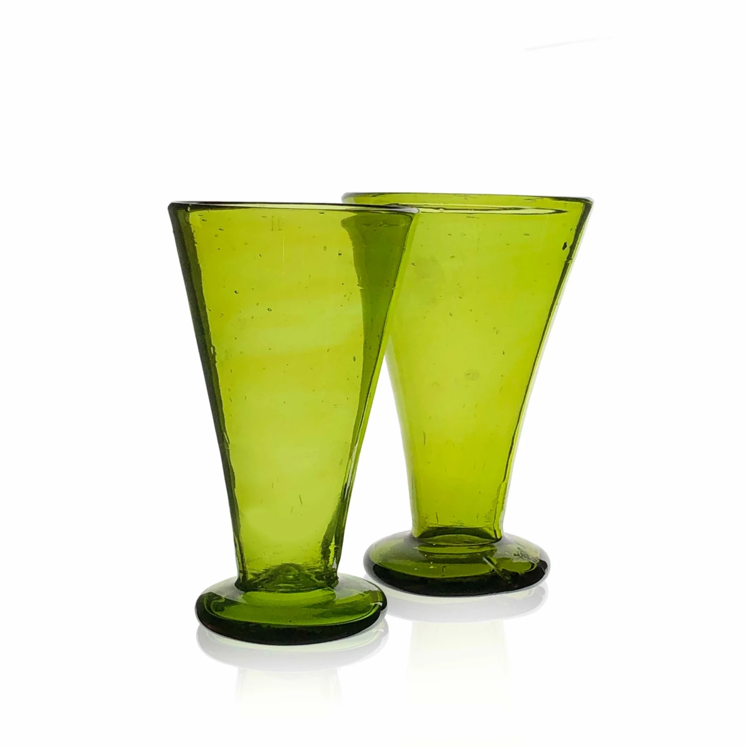 La Maison Dar Dar Recycled Soda Glass In Olive Green Drinkware 3 La Maison Dar Dar Recycled Soda Glass In Olive Green Drinkware