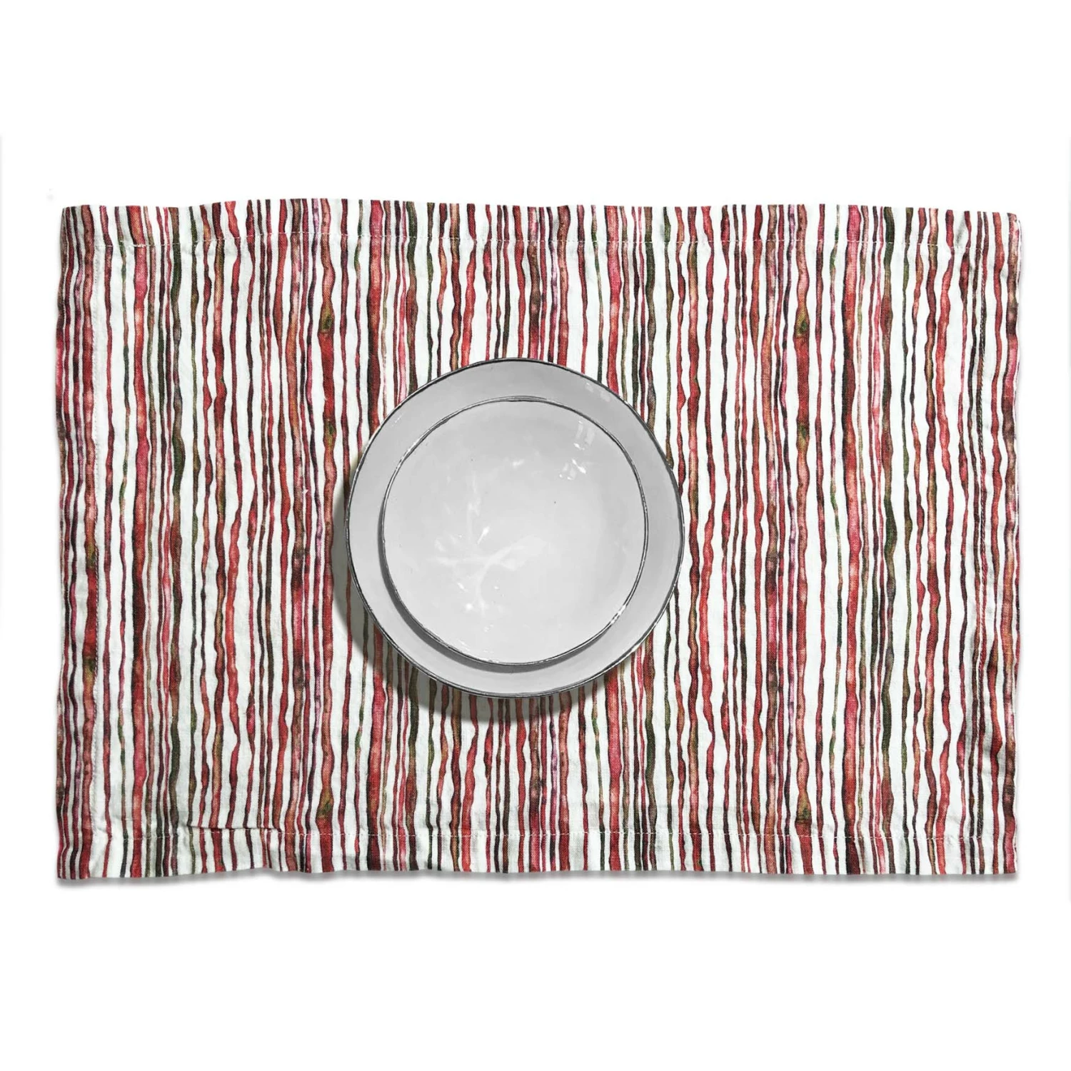 Bertioli By Thyme Table Linens Red Stem Linen Placemat 4 Bertioli By Thyme Table Linens Red Stem Linen Placemat