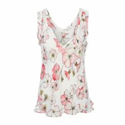 Bertioli By Thyme Silkwear Silk Camisole Top In Pink Rose
