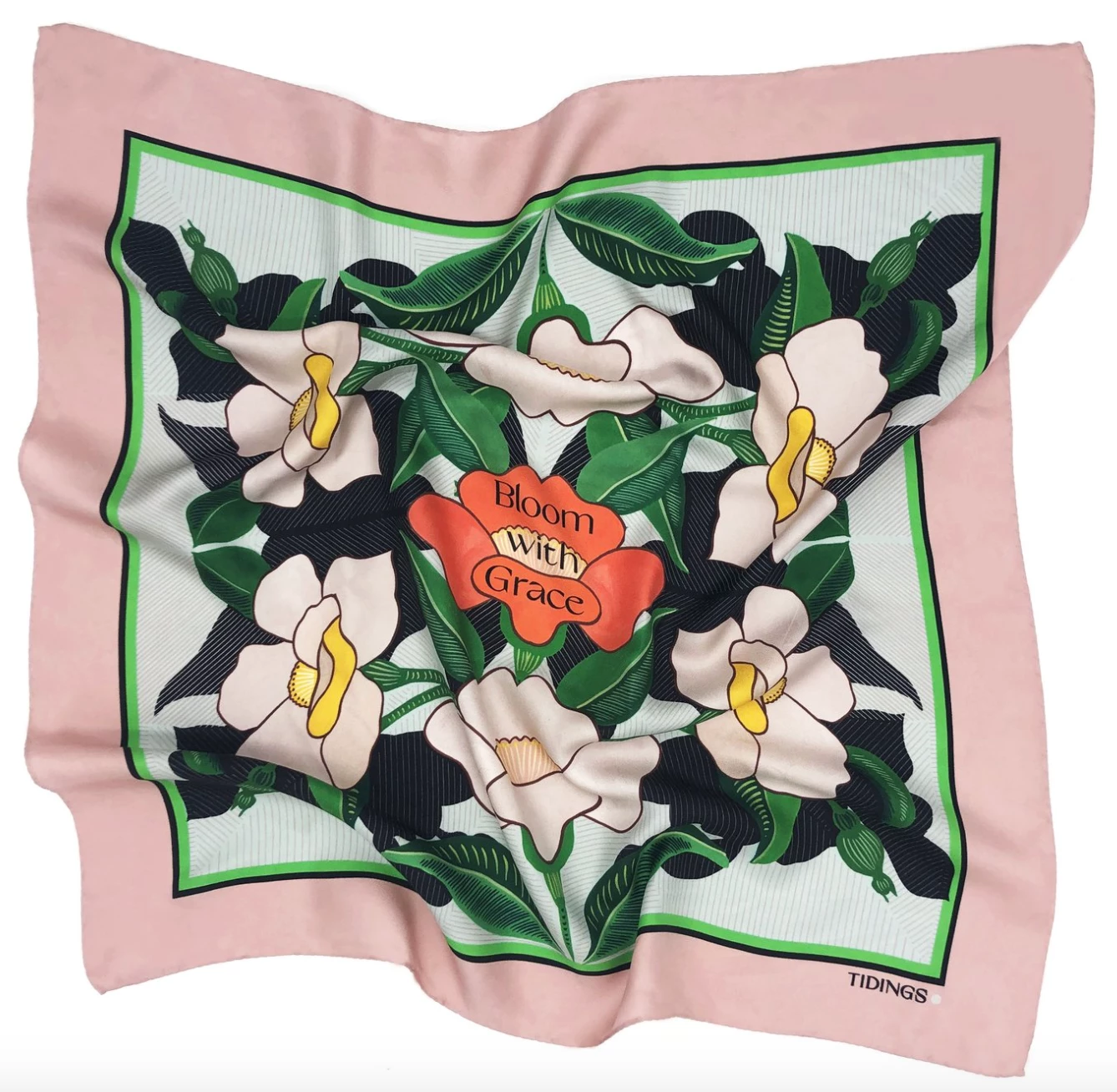 Tidings Silk Scarf - Bloom With Grace 3 Tidings Silk Scarf - Bloom With Grace