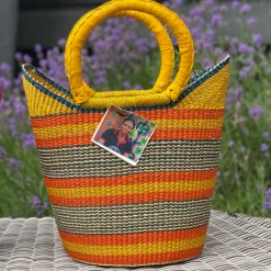 Mmaa Social Market Basket In Yellow/Orange 7 Mmaa Social Market Basket In Yellow/Orange