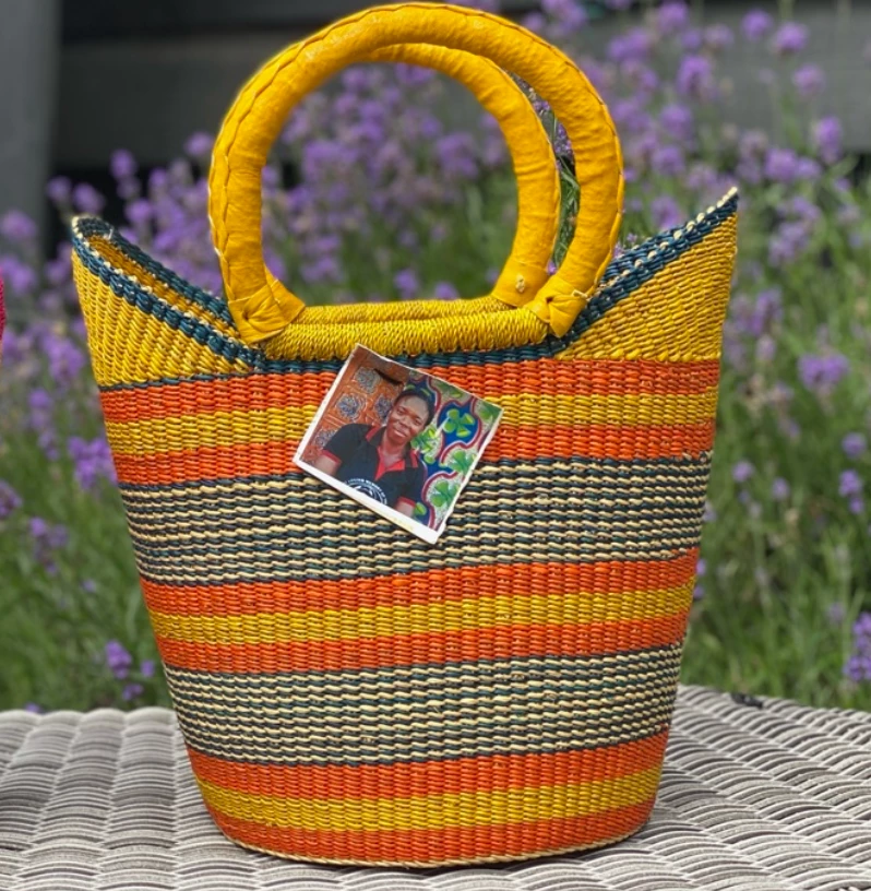 Mmaa Social Market Basket In Yellow/Orange 5 Mmaa Social Market Basket In Yellow/Orange