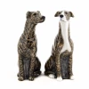 Quail Greyhound Brindle Salt & Pepper Shakers Ceramics