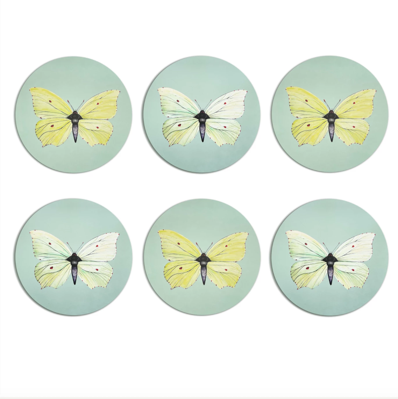Bell Hutley Brimstone Butterfly Placemat - Yellow 4 Bell Hutley Brimstone Butterfly Placemat - Yellow