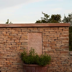 Thyme Ceramics Farmhouse Bowl With Text In Honey
