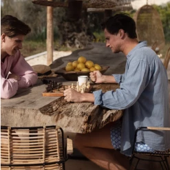 Love Brand Abaco Linen Shirt - French Blue