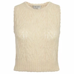 Herd Wyre Vest - Ecru Womenswear