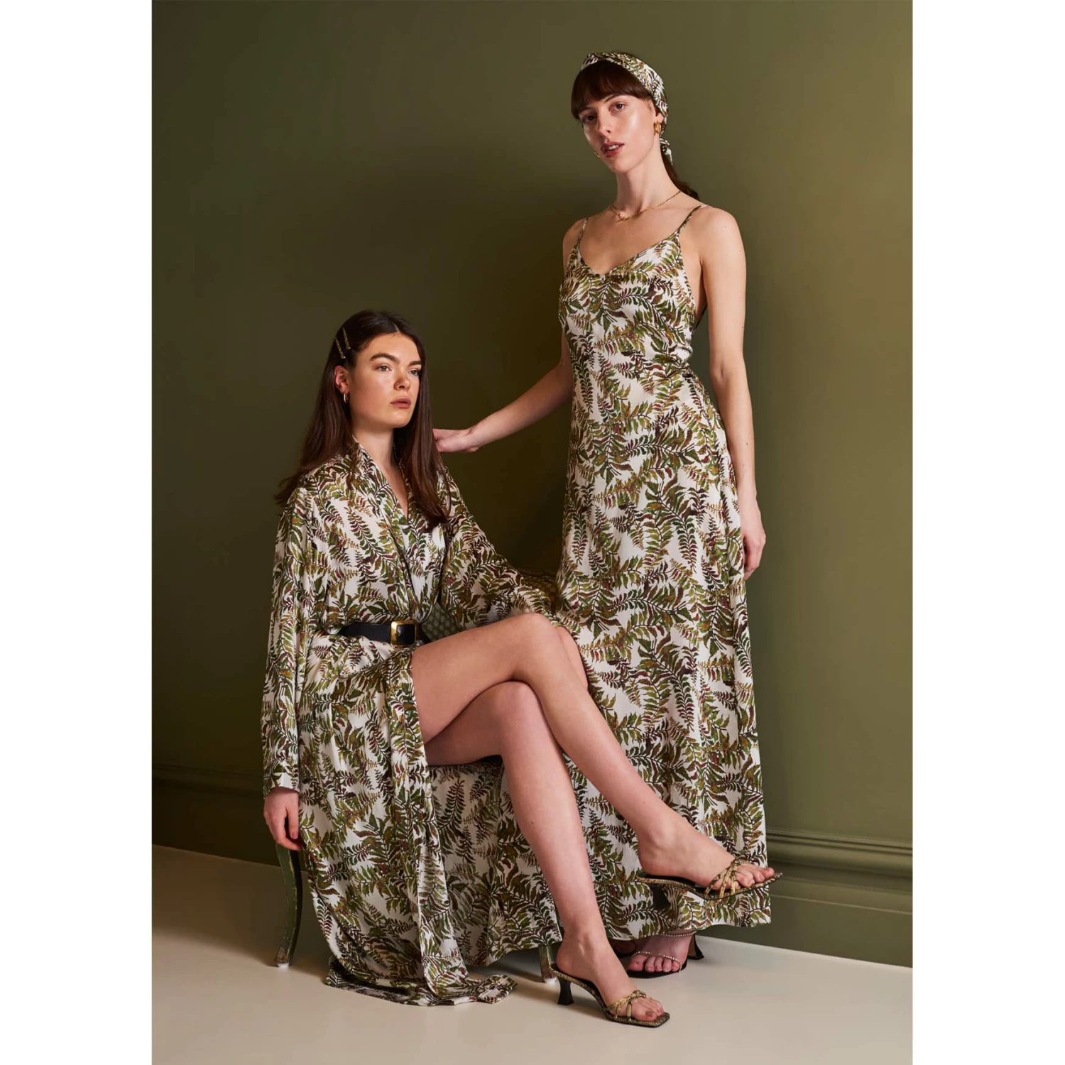 Bertioli By Thyme Silkwear Silk Dress In Fern 6 Bertioli By Thyme Silkwear Silk Dress In Fern