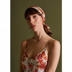 Bertioli By Thyme Silkwear Silk Head Scarf In Wild Rose