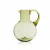 Thyme Simple Green Glass Water Jug Glassware
