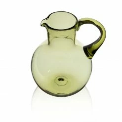 Thyme Simple Green Glass Water Jug Glassware