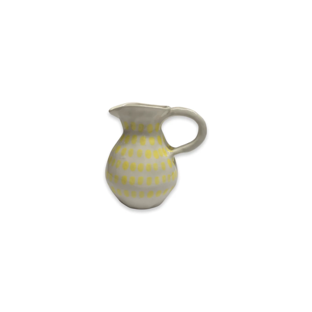 Lomito Small Slim Neck Jug With Yellow Dots 3 Lomito Small Slim Neck Jug With Yellow Dots