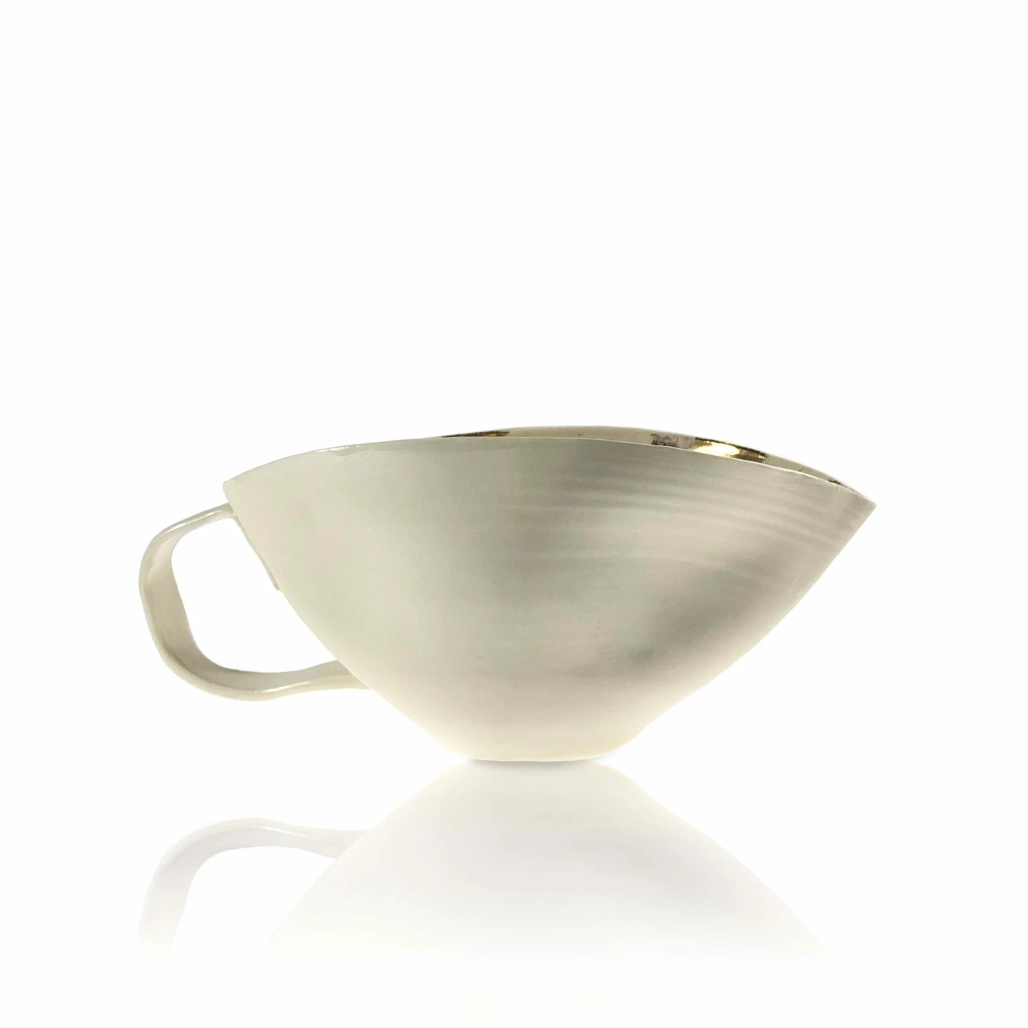 Thyme Ceramics Ceramic Jug With Gold Centre 4 Thyme Ceramics Ceramic Jug With Gold Centre