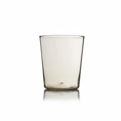 Murano Simple Hand Blown Water Glass In Smoke Drinkware