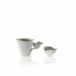 Thyme Tiny Ceramic Bird Creamer Ceramics