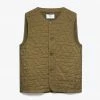 Wax London Tim Quilted Gilet - Khaki