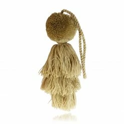 Colombia Collective Accessories Wayuu Pom Pom Tassel- Cream