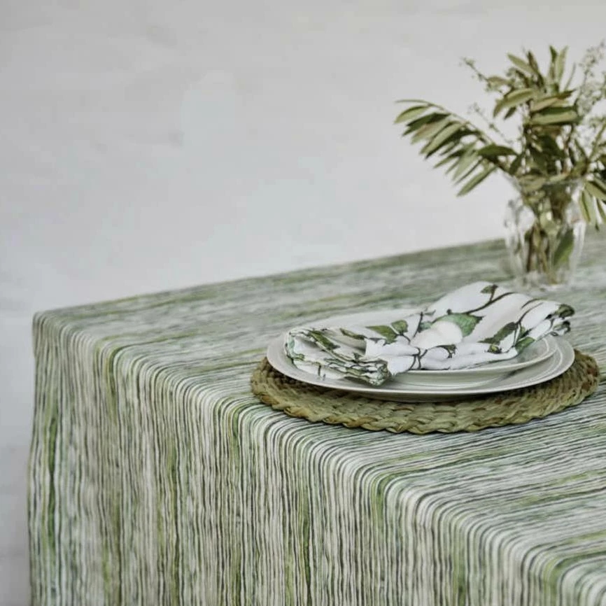 Bertioli By Thyme Green Stem Linen Table Cloth 5 Bertioli By Thyme Green Stem Linen Table Cloth