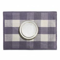 Bertioli By Thyme Mauve Check Thyme Placemat