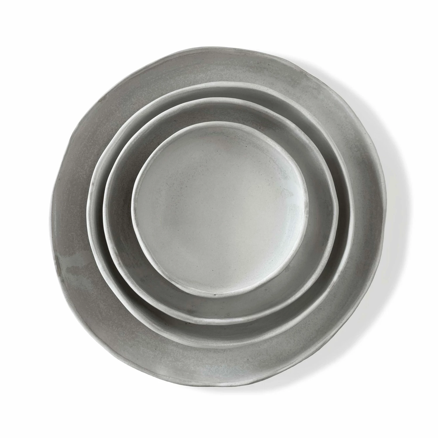 Mel Waterer Stoneware Nesting Dishes With Shallow Side Ceramics 4 Mel Waterer Stoneware Nesting Dishes With Shallow Side Ceramics