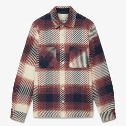 Wax London Whiting Overshirt - Rust Menswear