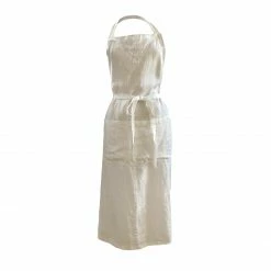 Bertioli By Thyme Aprons Off White Embroidered Linen Apron