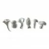 La Galine Set Of 6 White Mini Mushrooms Ceramics 2 La Galine Set Of 6 White Mini Mushrooms Ceramics
