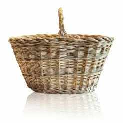Nadine Anderson White Willow Basket With Handle